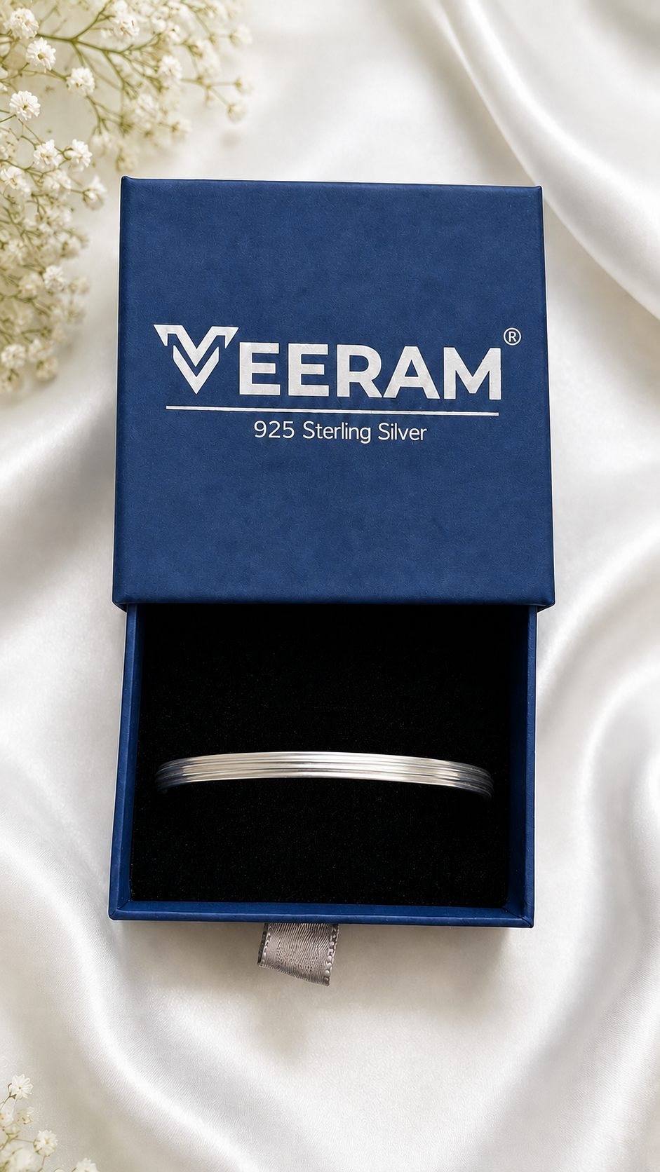 Silver Classic Spartan Kada
