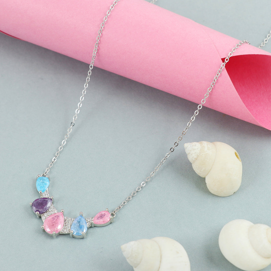 Silver Celestial Curve Pendant
