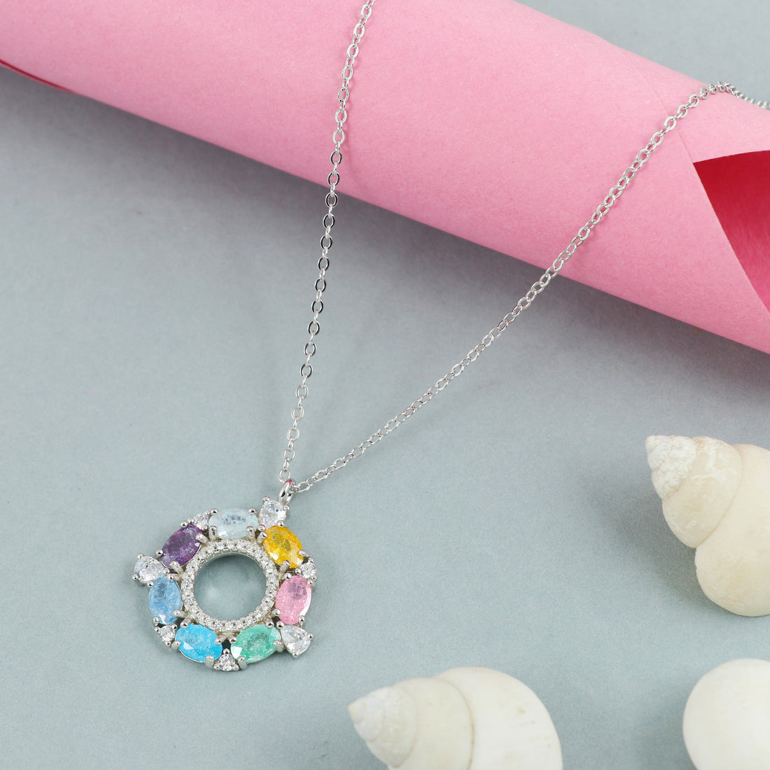 Silver Celestial Prism Pendant
