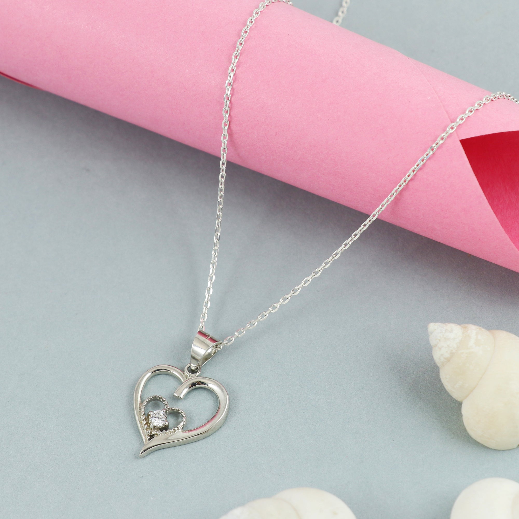 Silver Heart2Heart Necklace