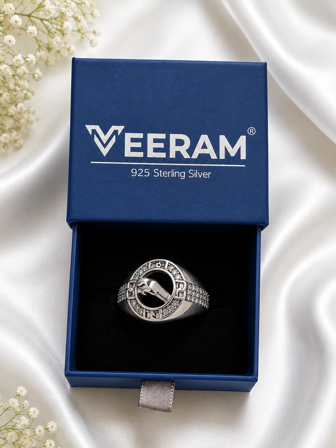 Majestic Stallion Silver Ring
