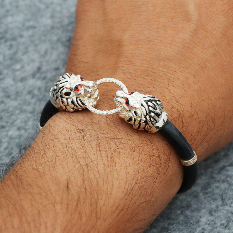 Silver Classic Lion Bracelet