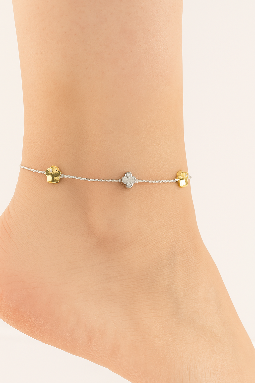 Silver Goldpolish Anklet