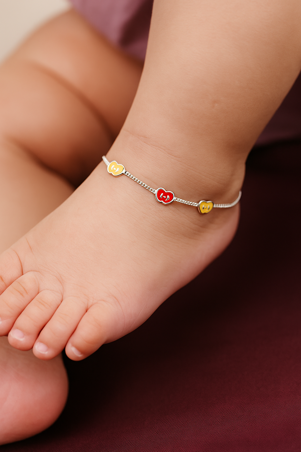Silver Baby Fruitful Anklet