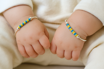 Silver Adjustable Rainbow Kada Set