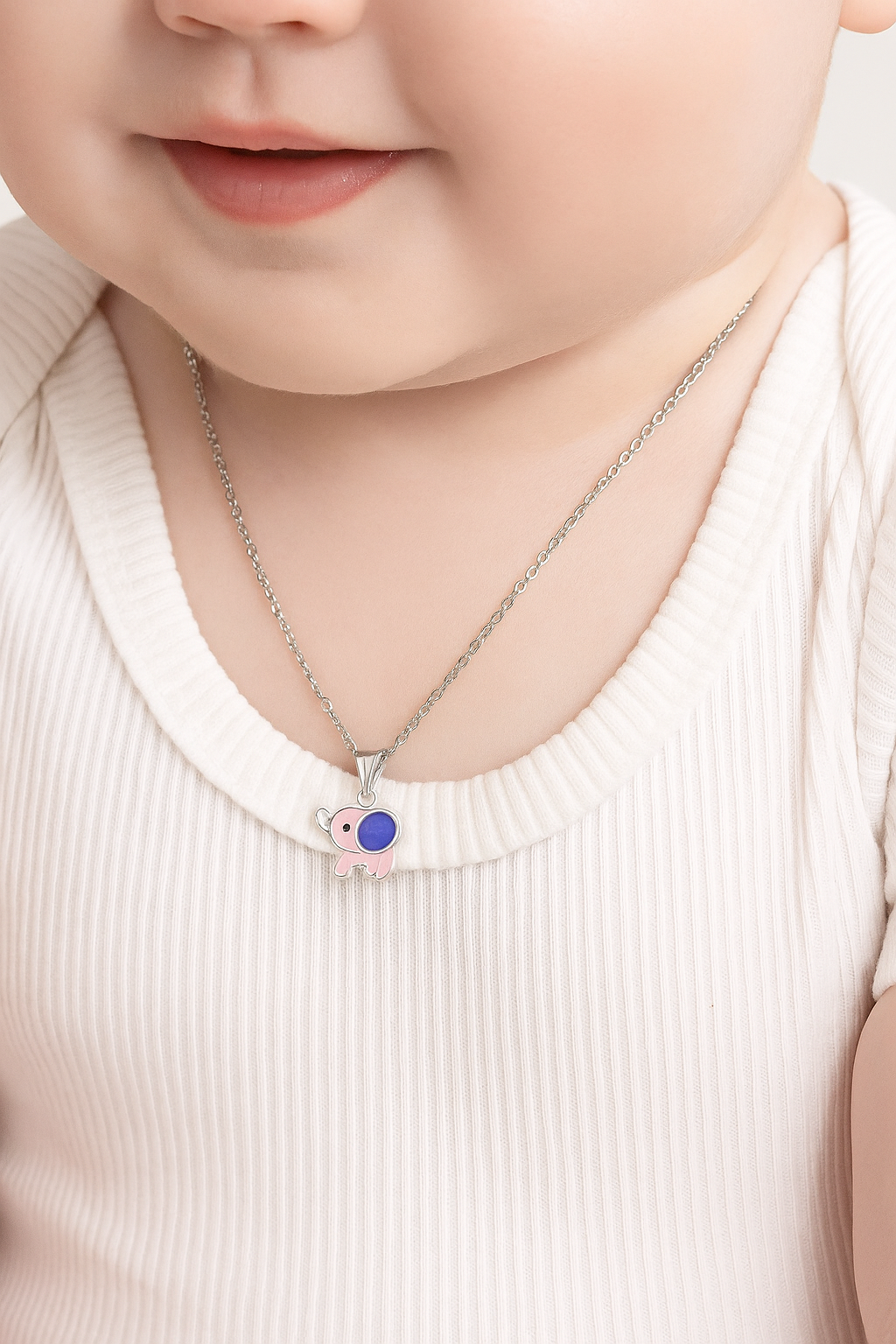 Silver Baby Elephant Pendant