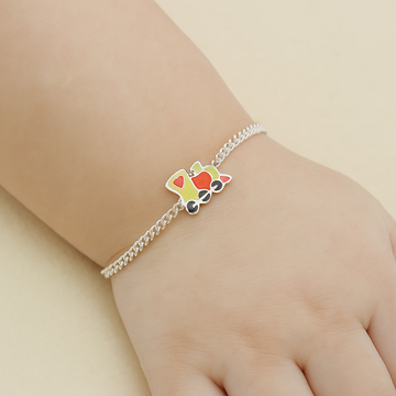 Pure Silver Train Baby Bracelet