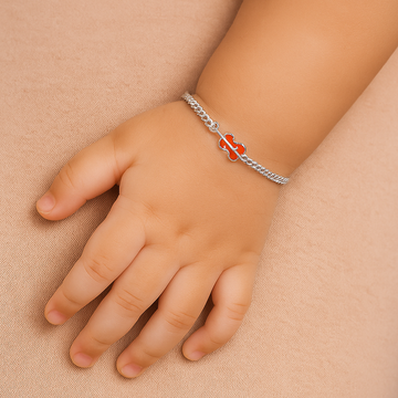 Pure Silver Guitar Baby Bracelet