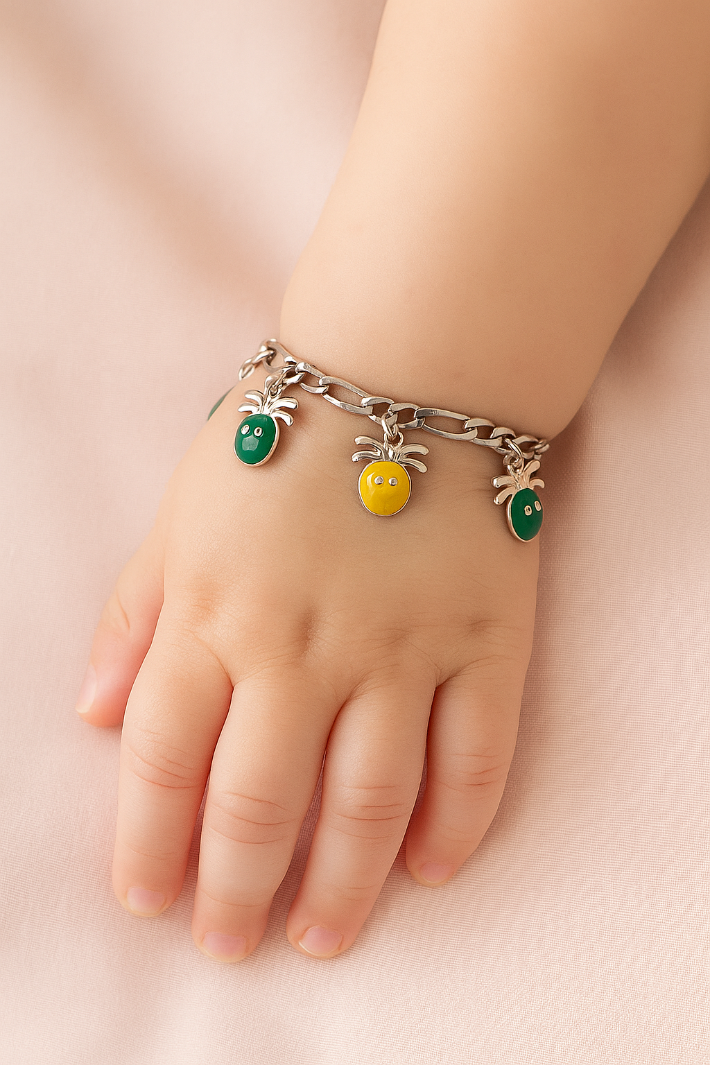 Silver Precious Halo Bracelet