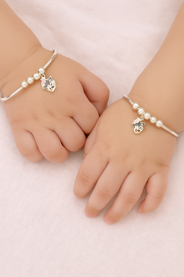 Silver Baby Adjustable Tom Kada Set