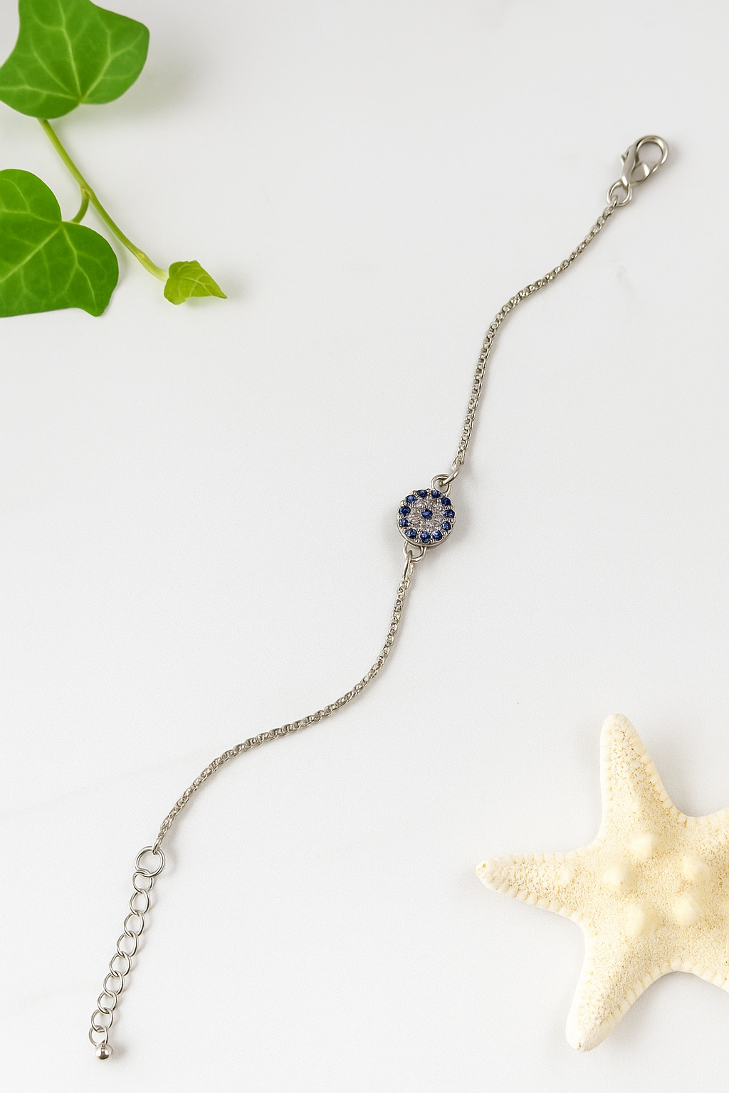 Silver Evil Eye Bracelet