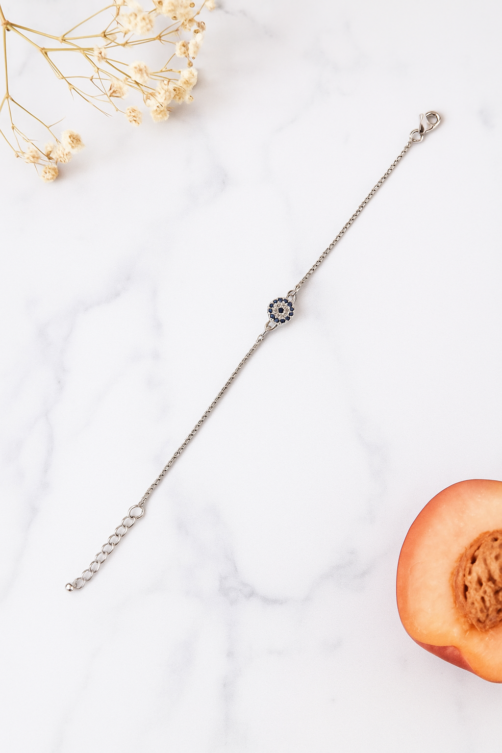Silver Evil Eye Bracelet