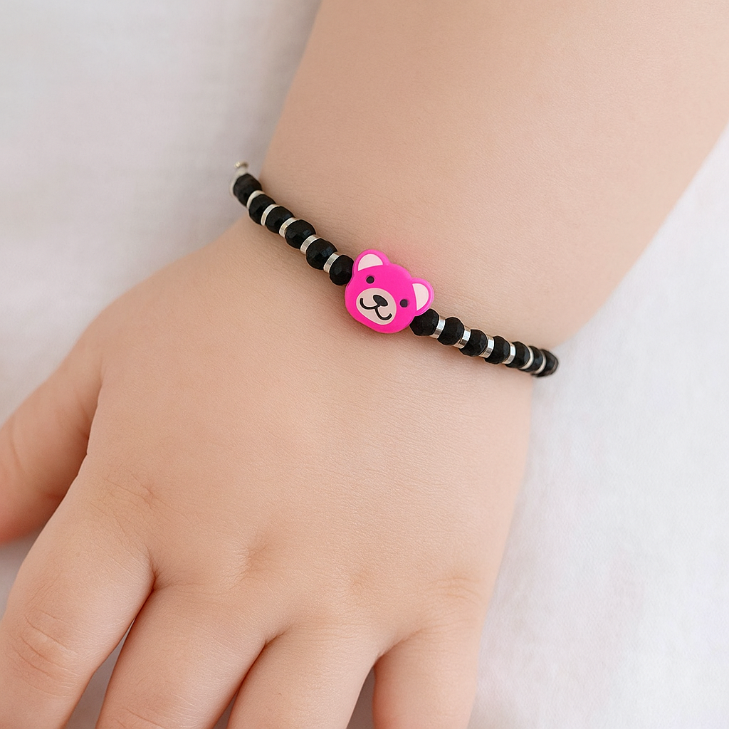 Pure Silver Teady Bear Bracelet