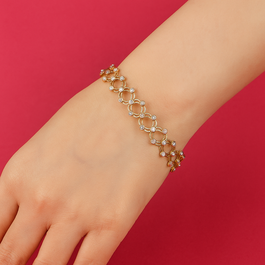 Silver Openable Ring Bracelet