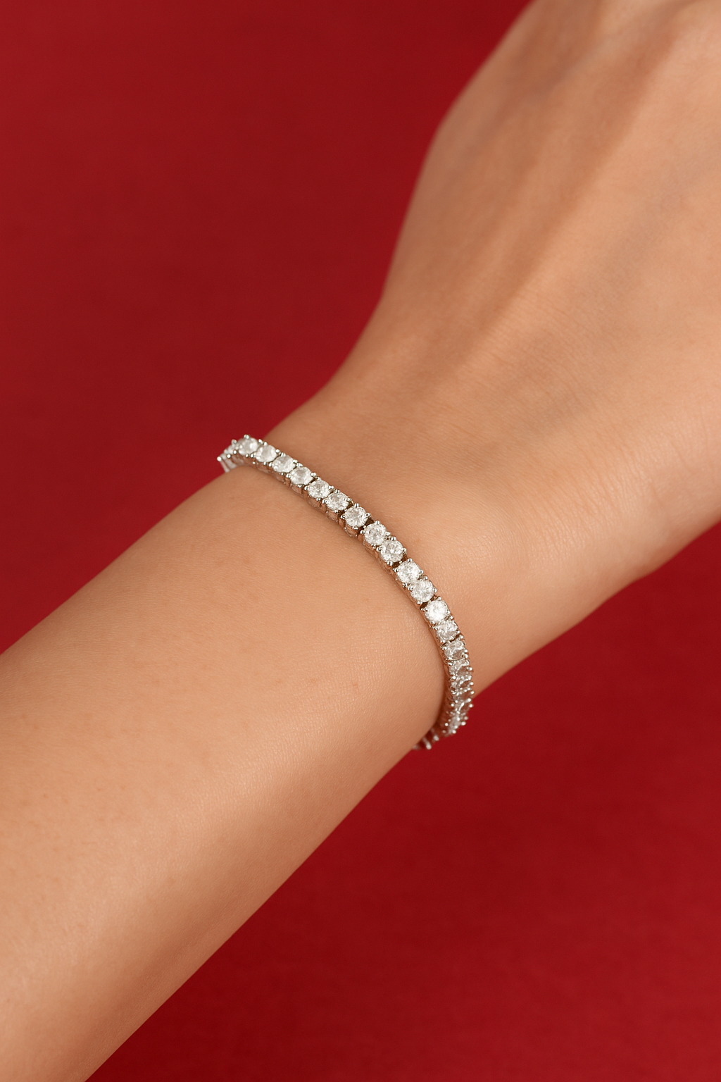 Silver Elegant Tennis Bracelet
