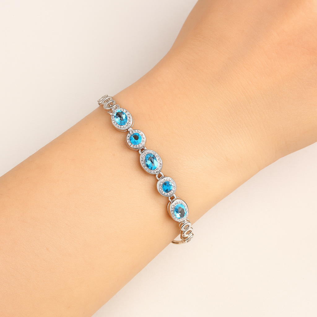 Silver Aurora Sky Bracelet