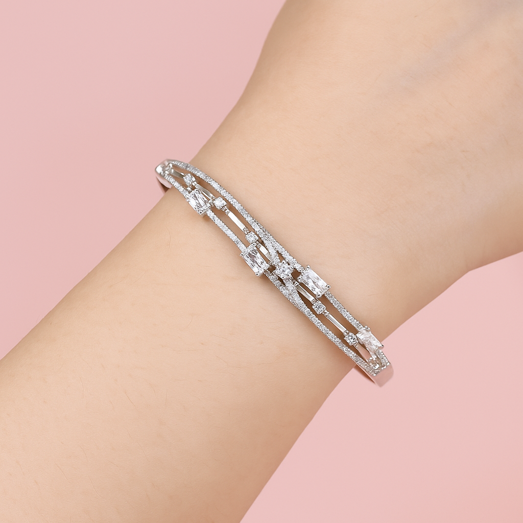 Silver Royal Bloom Kada