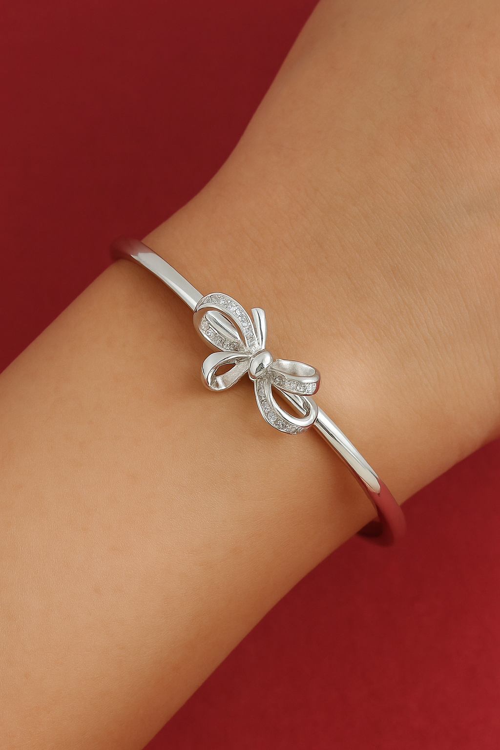 Silver Love Knot Kada