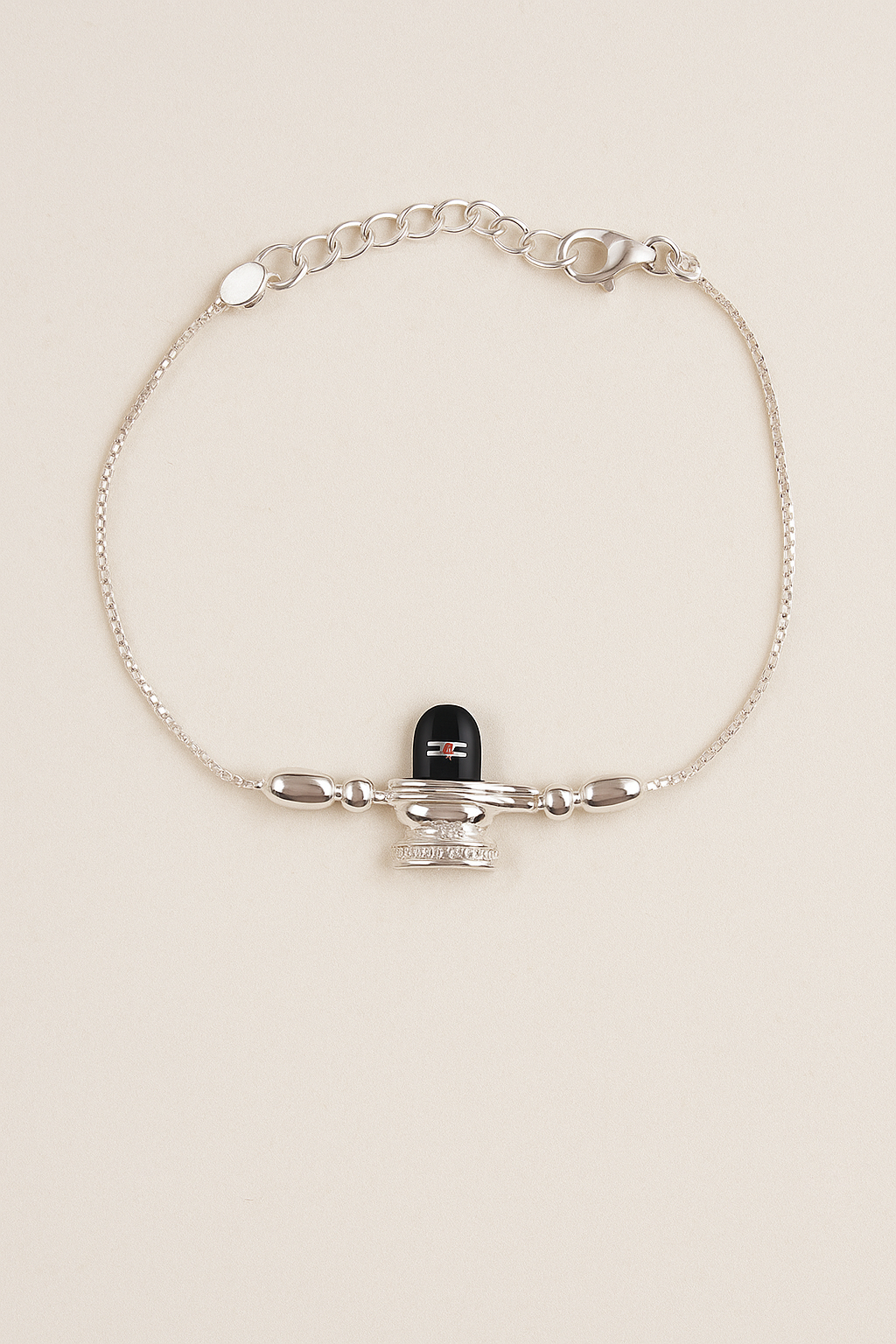 Lord Shivling Silver Rakhi