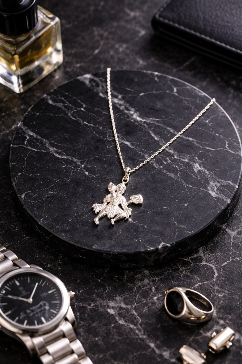 Panchmukhi Hanuman Silver Pendant