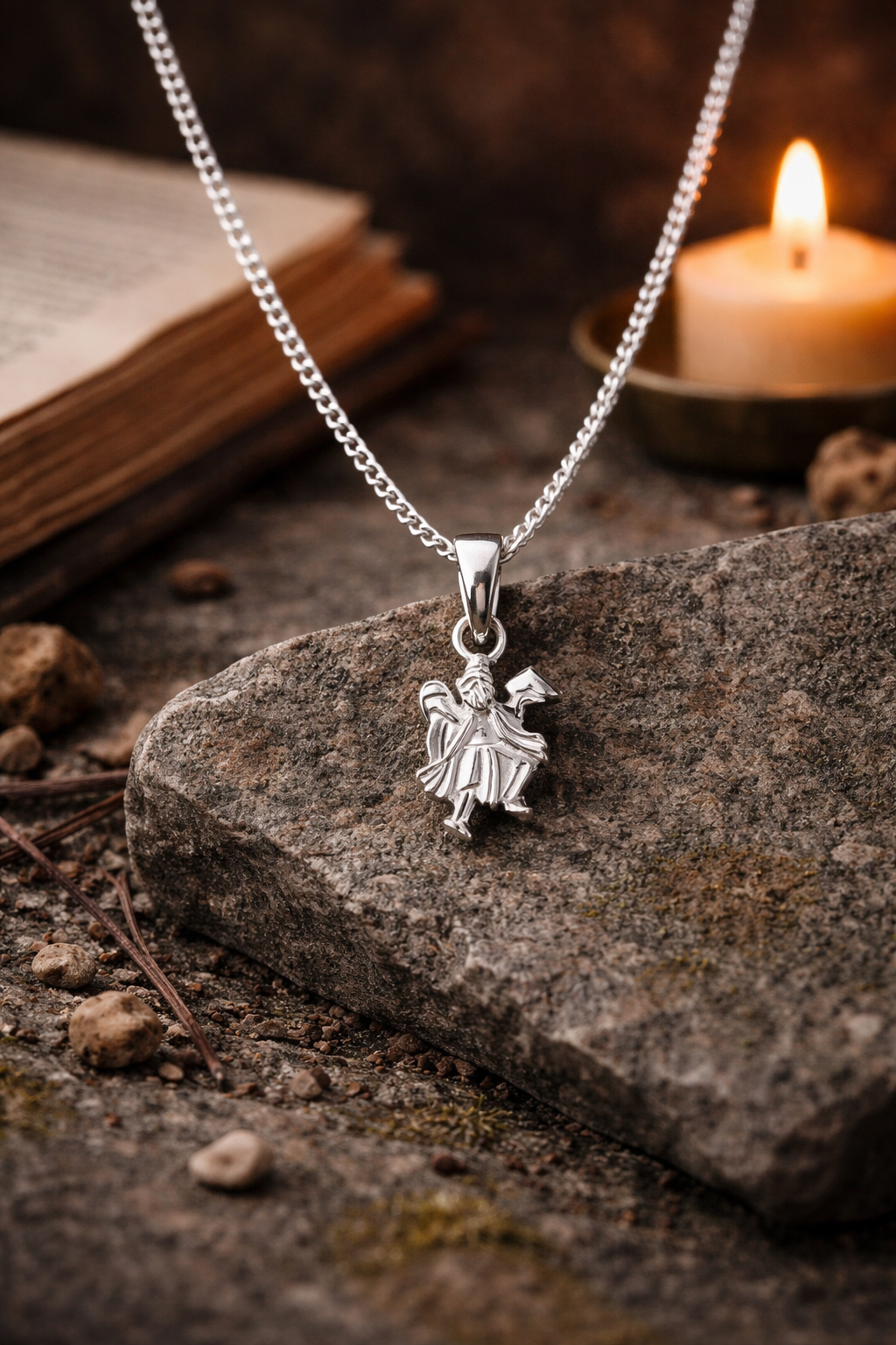Veer Bajrang Bali Silver Pendant