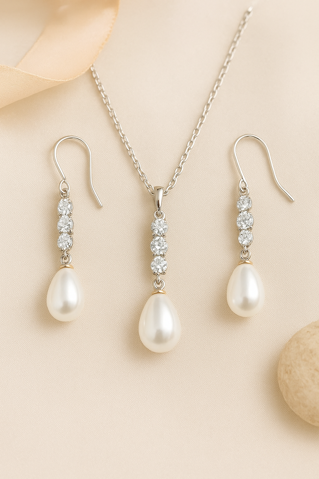 Silver Stellar Beauty Pearl Pendant