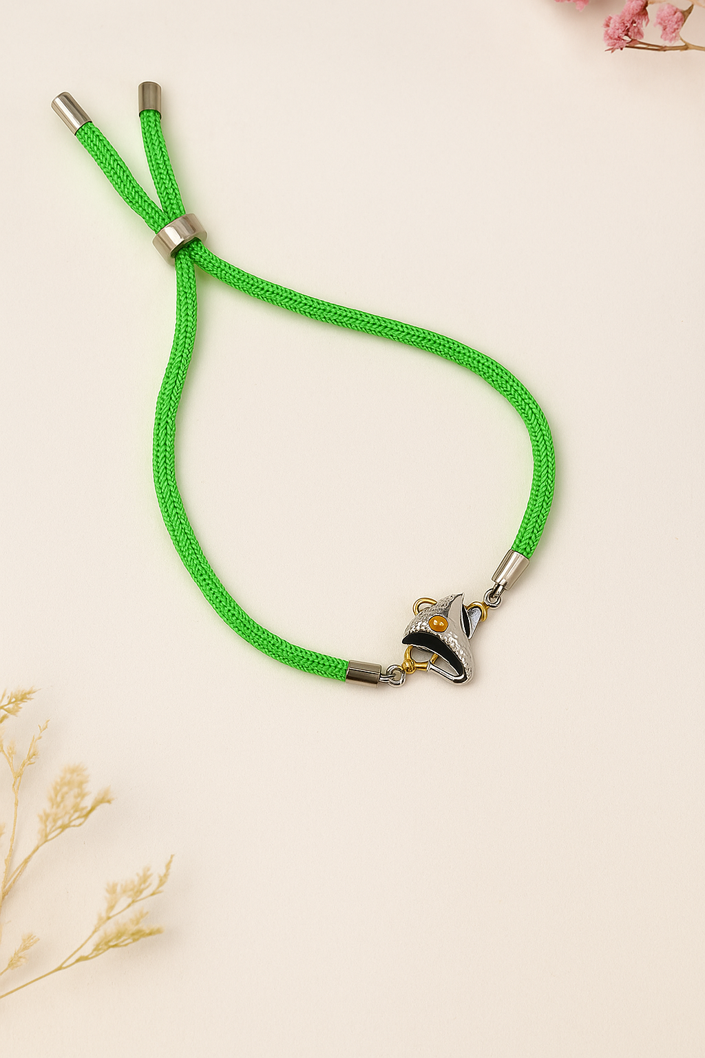 Silver Divine Grace Ganesha Rakhi