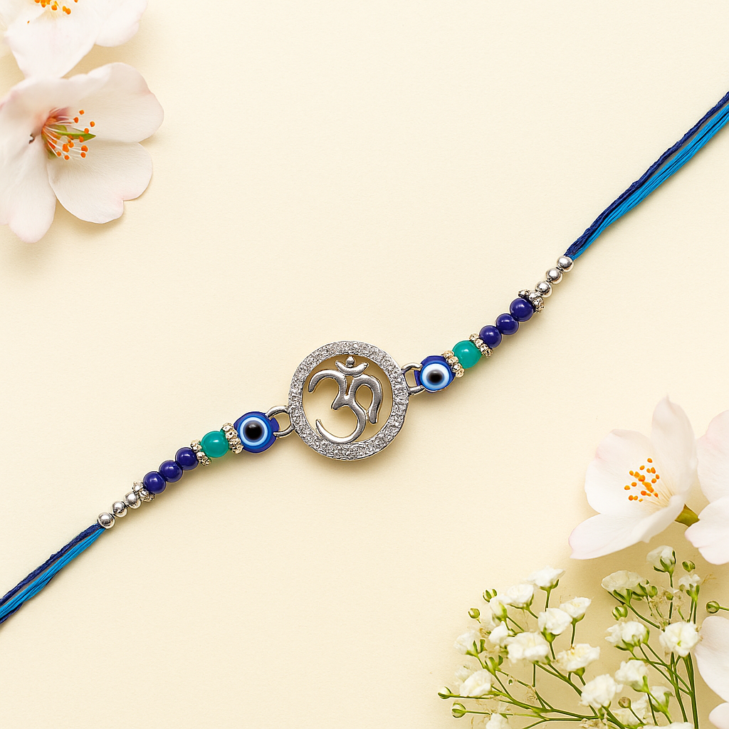 Om & Evil Eye Protection Rakhi