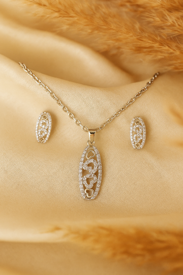 Silver Timeless Harmony Pendant Set
