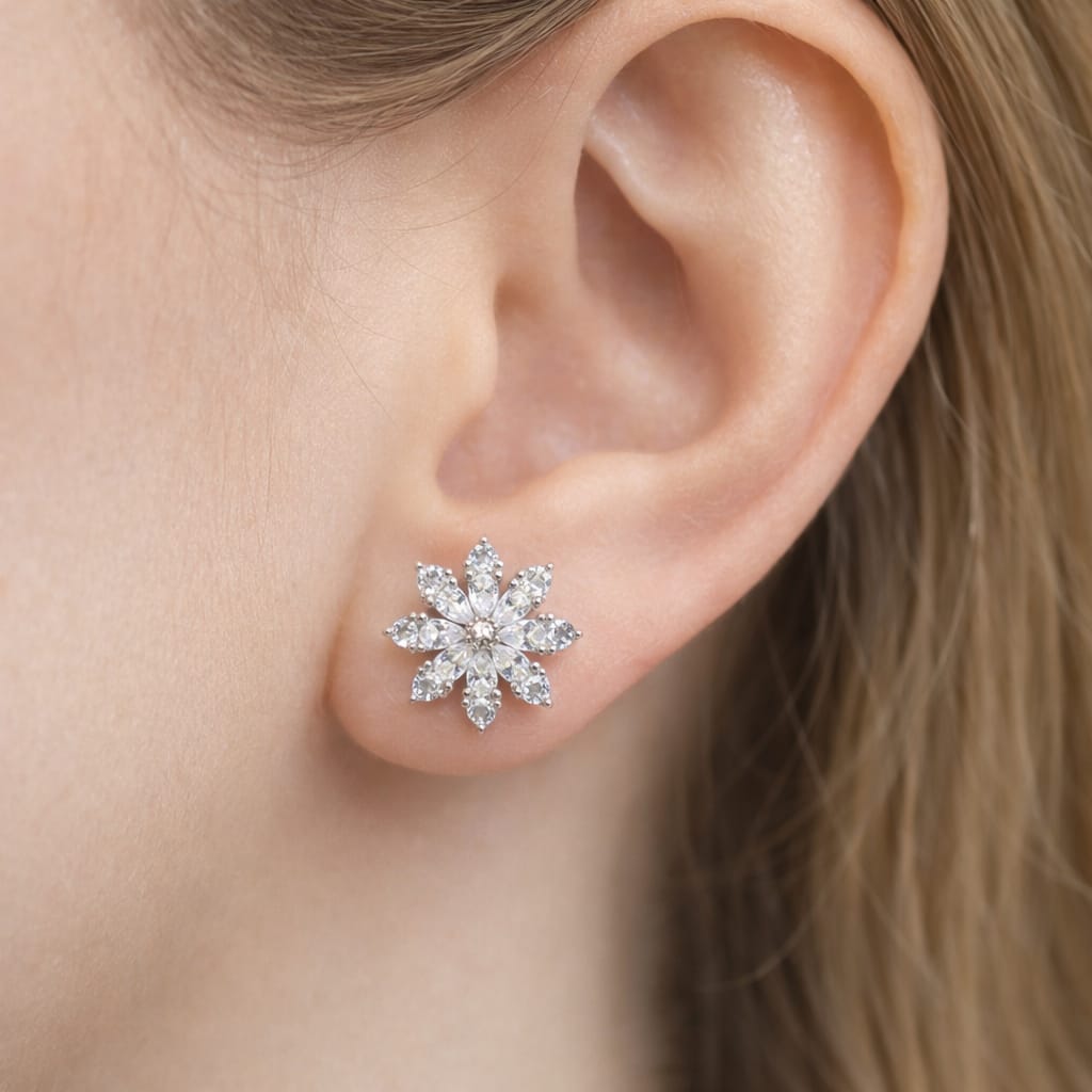 Snowflake Sparkle Studs