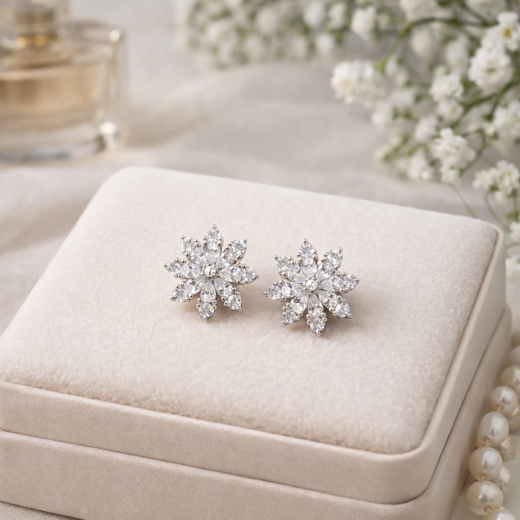 Snowflake Sparkle Studs
