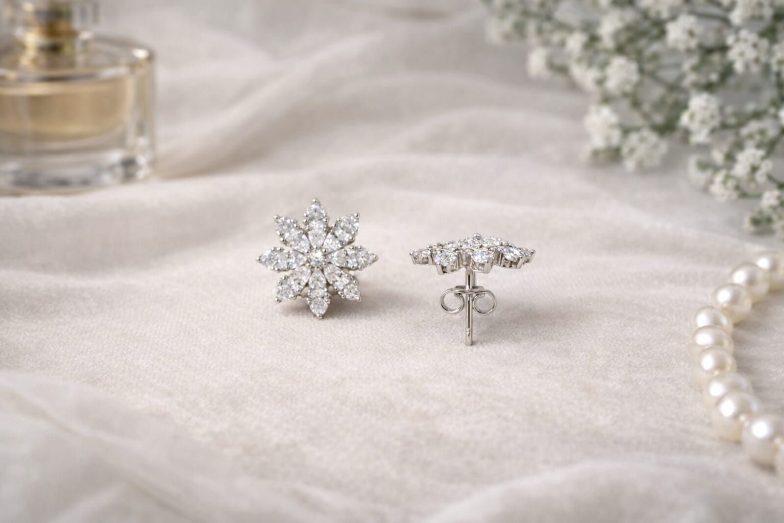 Snowflake Sparkle Studs