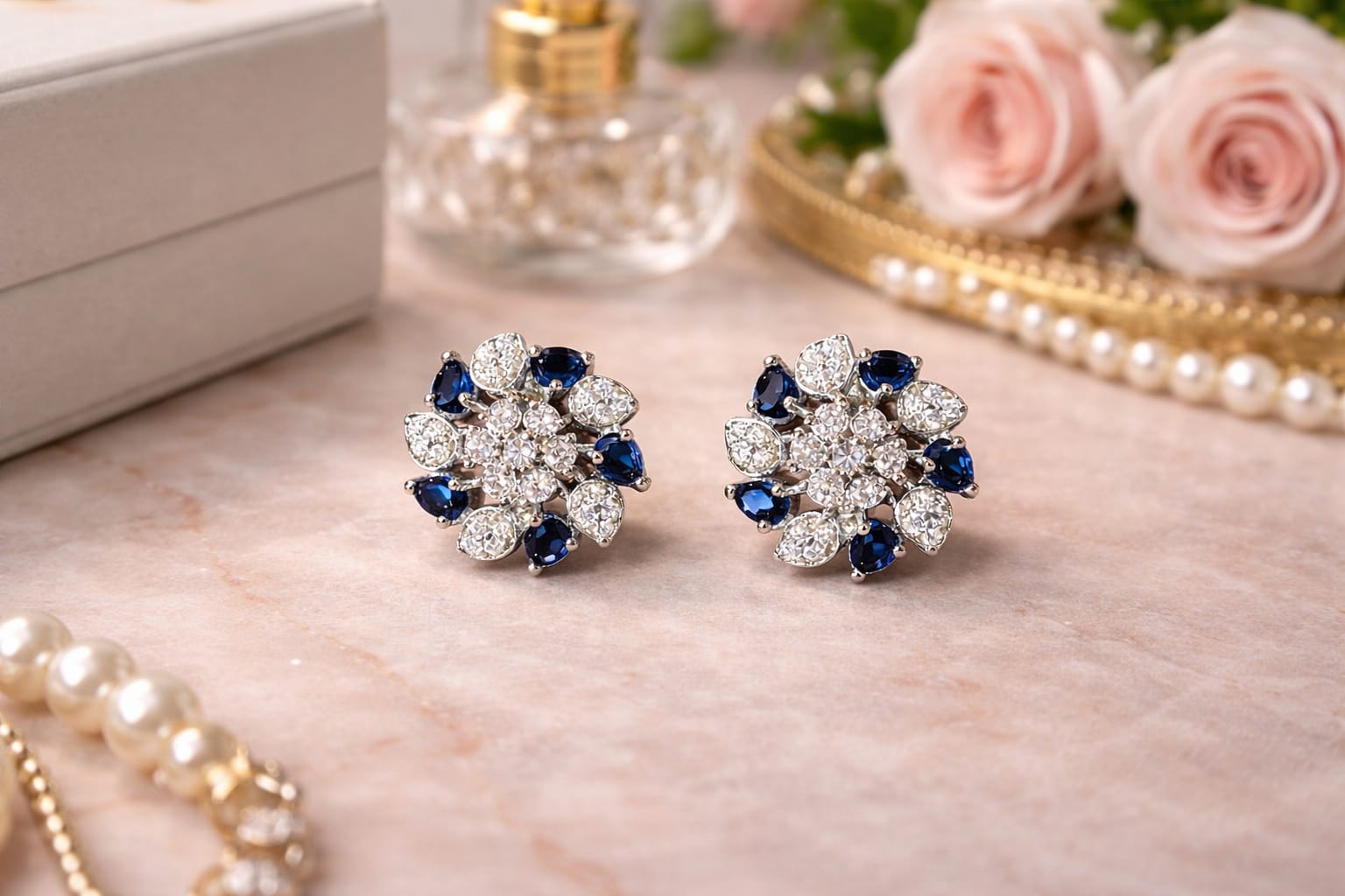 Royal Aura Bloom Studs