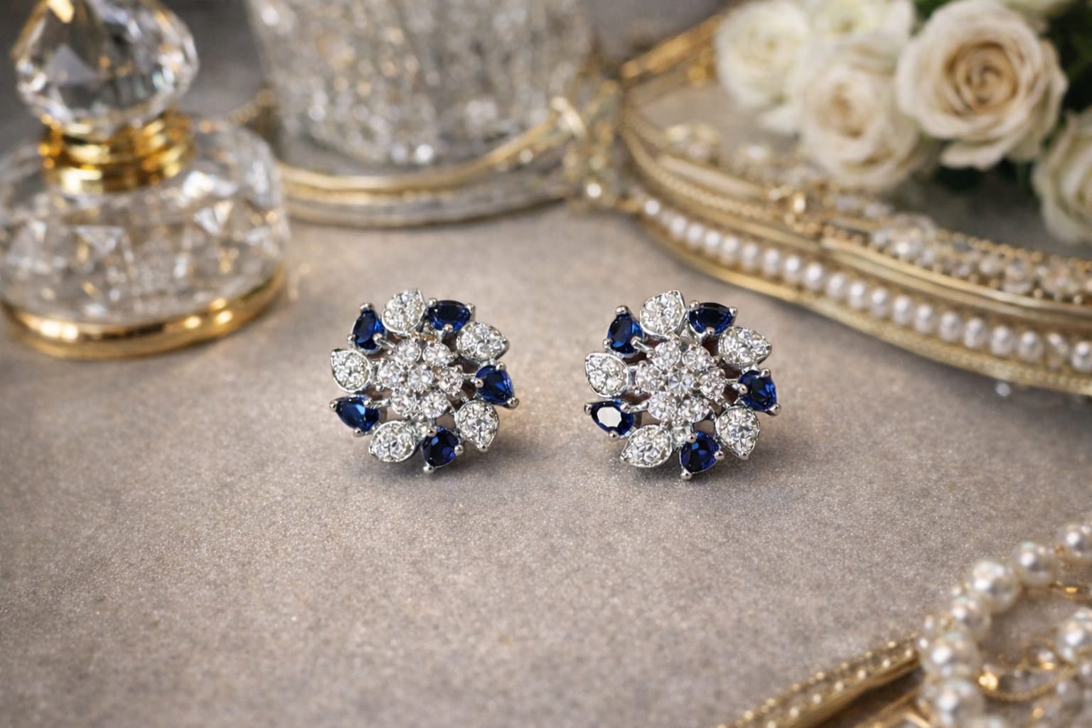 Royal Aura Bloom Studs