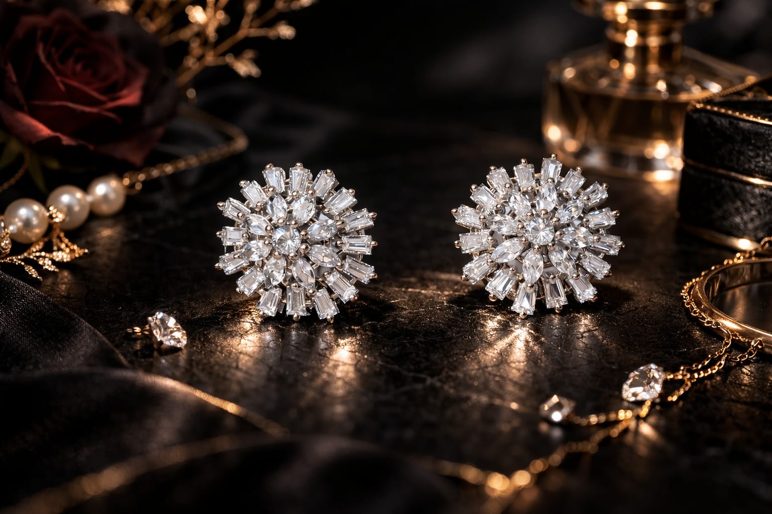 Starlight Burst CZ Studs