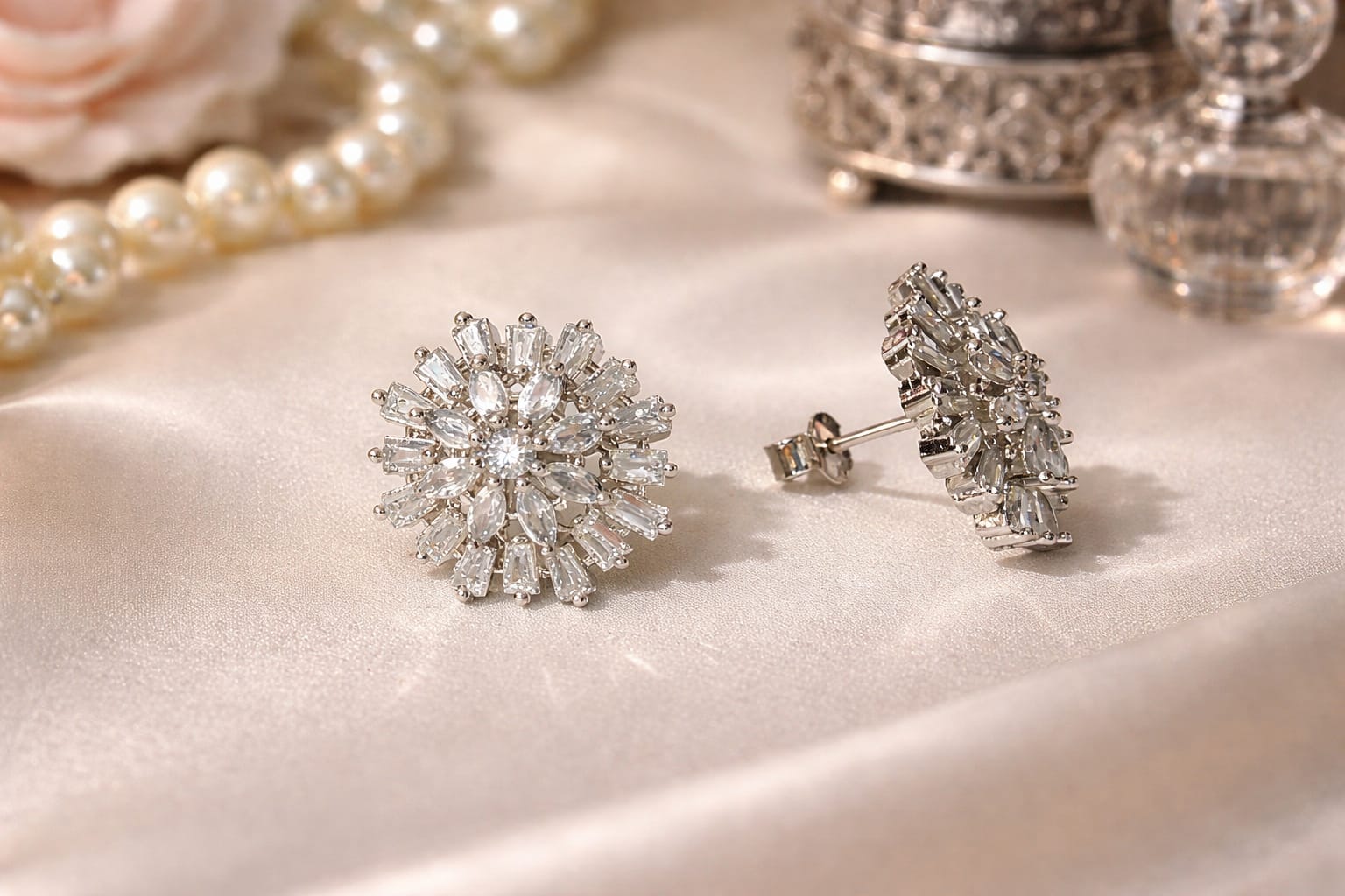 Starlight Burst CZ Studs