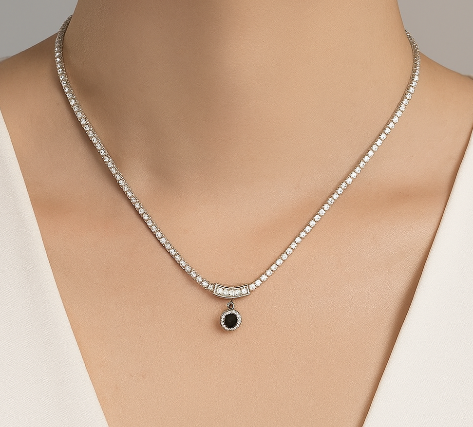 Silver Tennis Neckwear