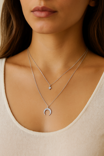 Silver Designer Twinkling Neckwear