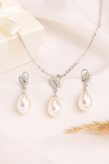Silver Eternal Love Pearl Pendant