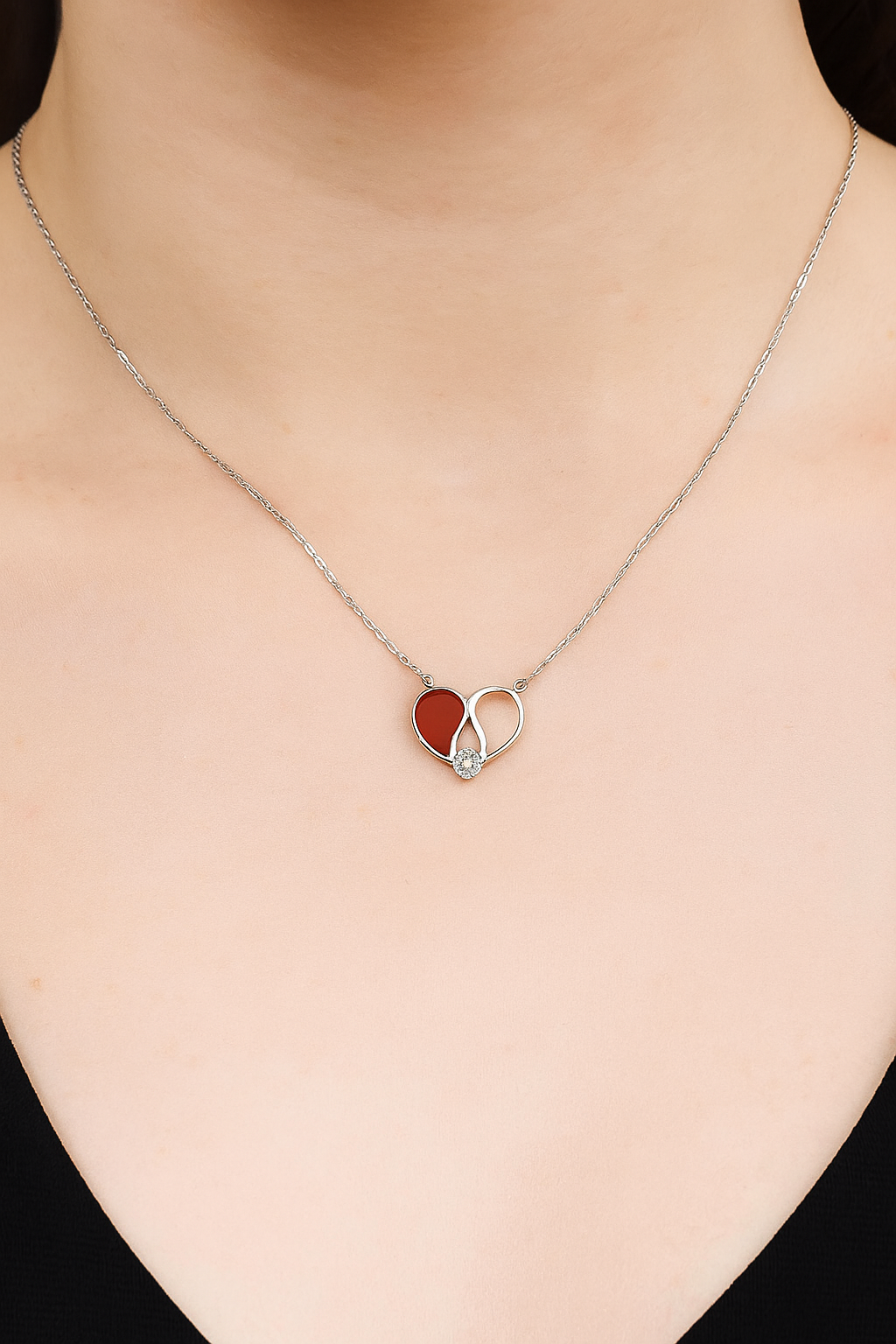 Silver Eternal Heart Pendant