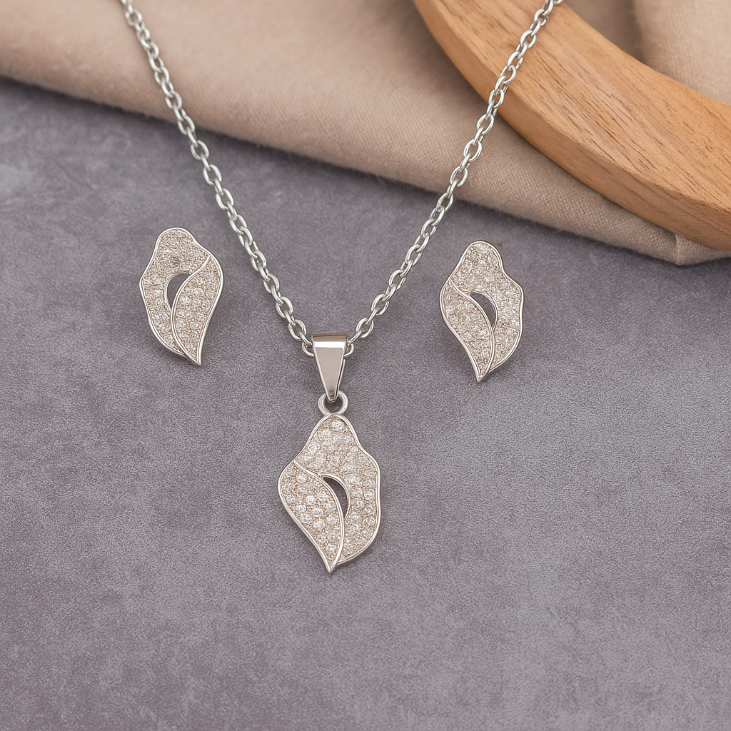 Silver Crystal Bloom Design