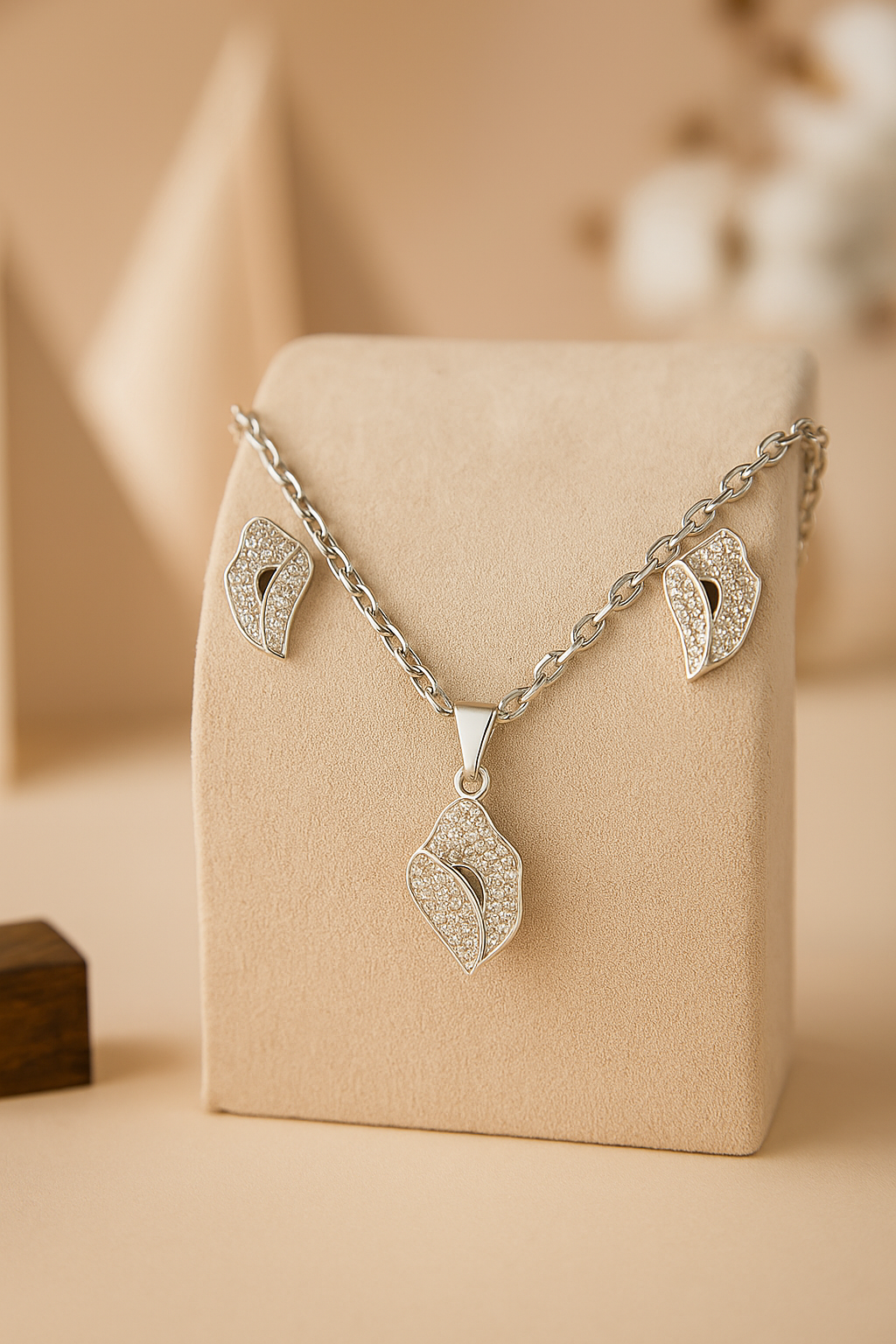 Silver Crystal Bloom Design