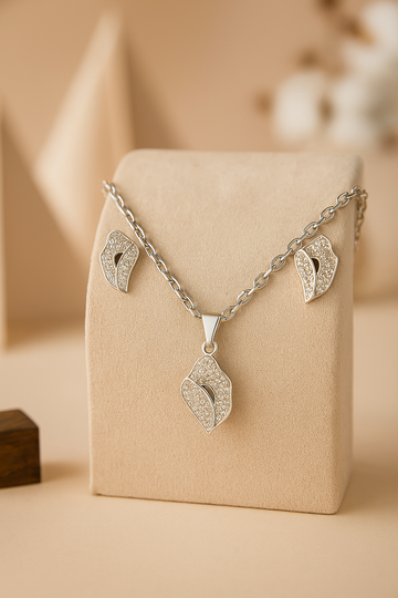 Silver Crystal Bloom Design