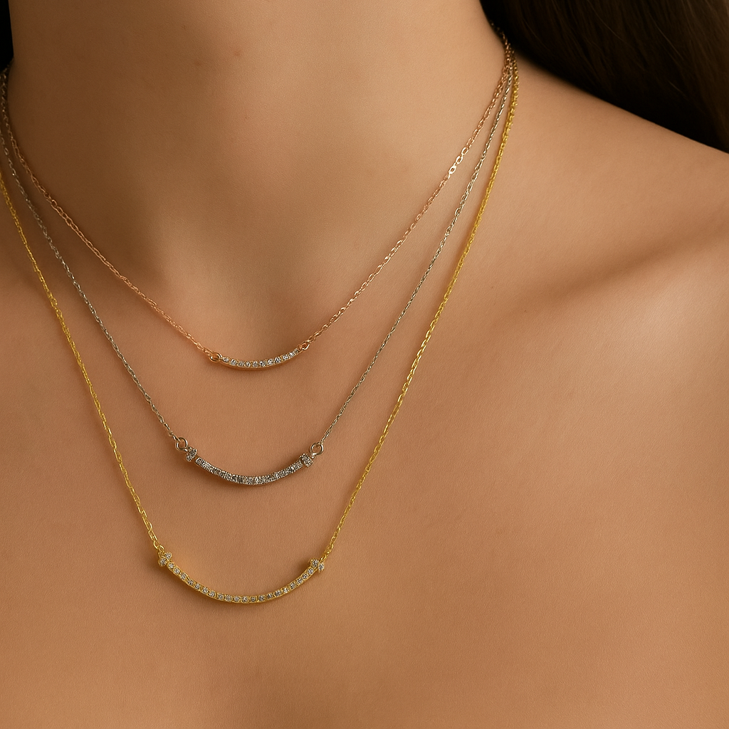 Silver Elegant Threetone Neckwear