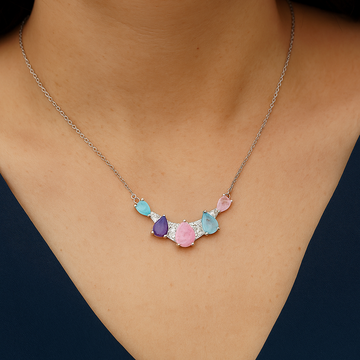 Silver Celestial Curve Pendant