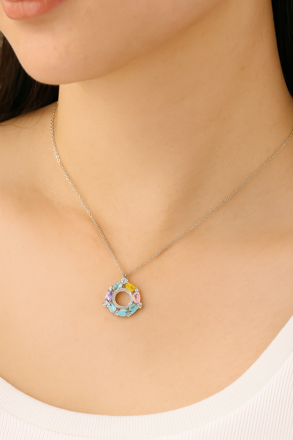 Silver Celestial Prism Pendant