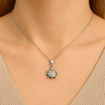 Silver Tide Turtle Chain Pendant