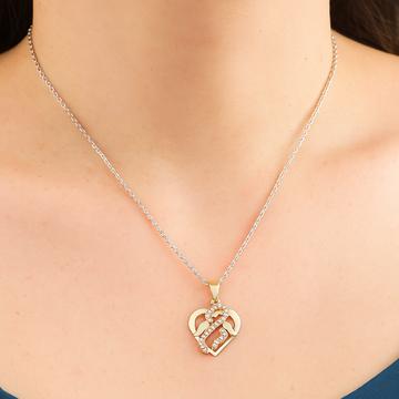 Silver Elegant Heart Chain Pendant