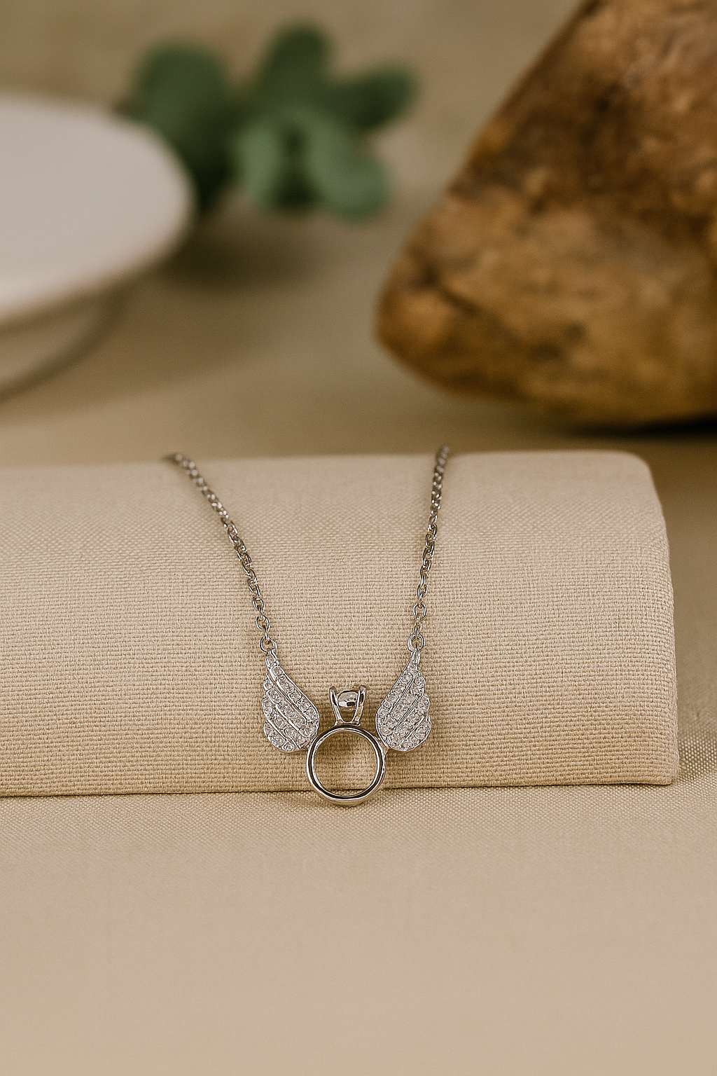 Angel Wing Halo Pendant