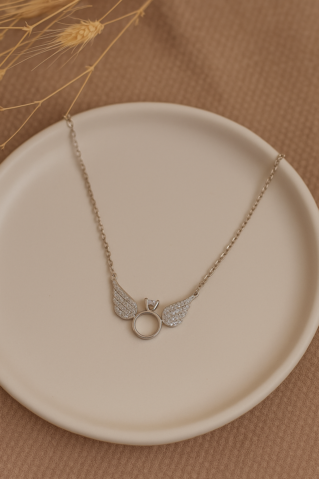 Angel Wing Halo Pendant